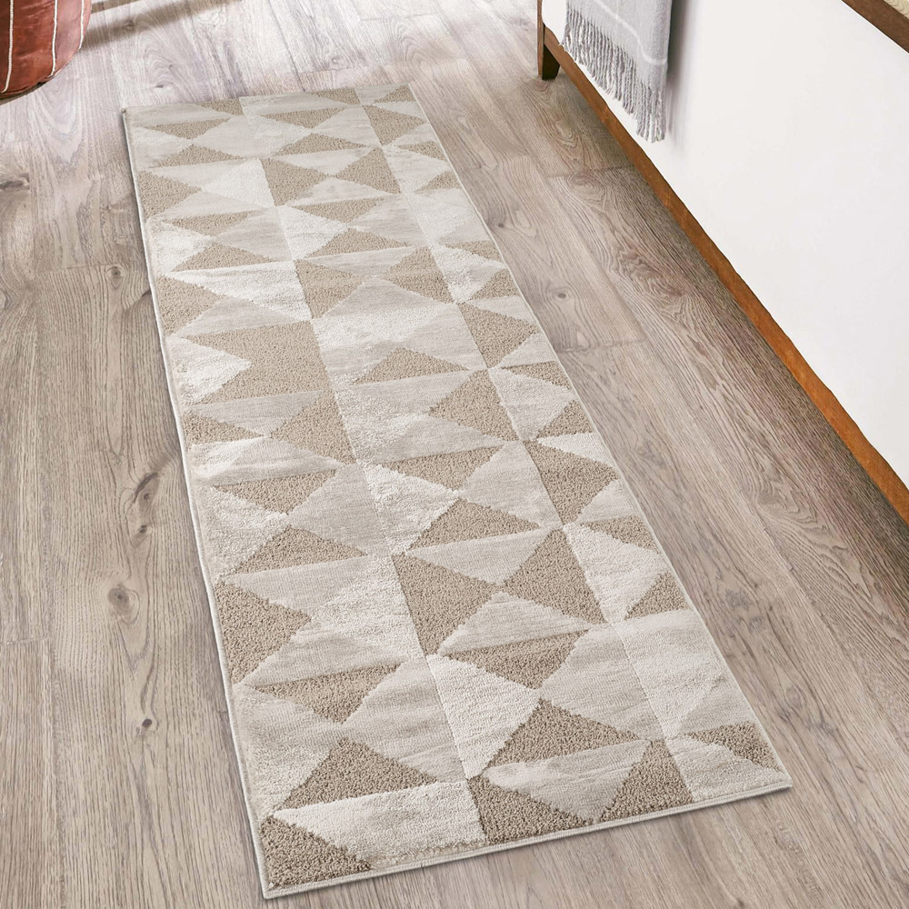 Desire Rugs Hamilton Mocha Geometric Triangle Mosaic Rug 200 x 290cm Image 6