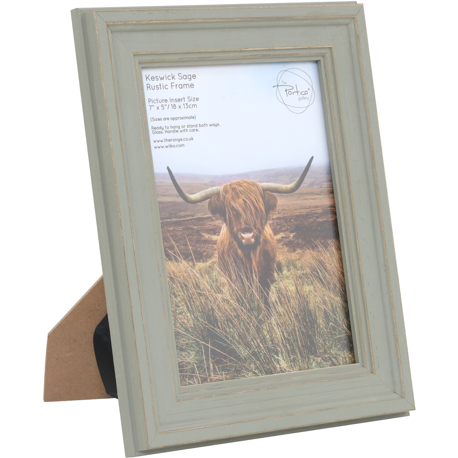 Keswick Sage Rustic Frame - Sage / 7x5in Image 2