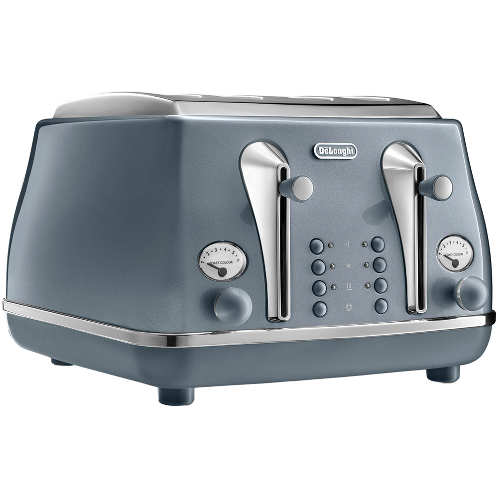 De'Longhi DL4306 Ice Blue Icona Metallics 4 Slice Toaster Image 4