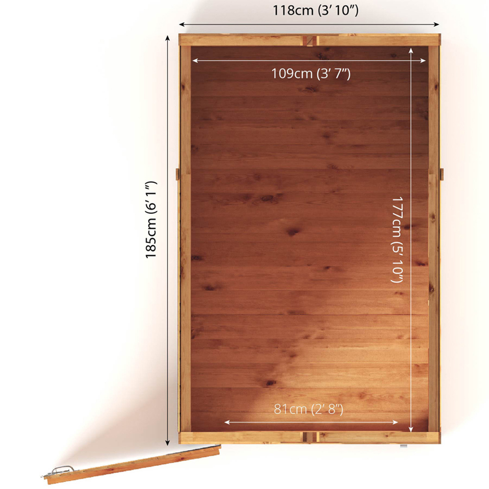 Mercia Woodsman 6 x 4ft Shiplap Apex Shed Image 8