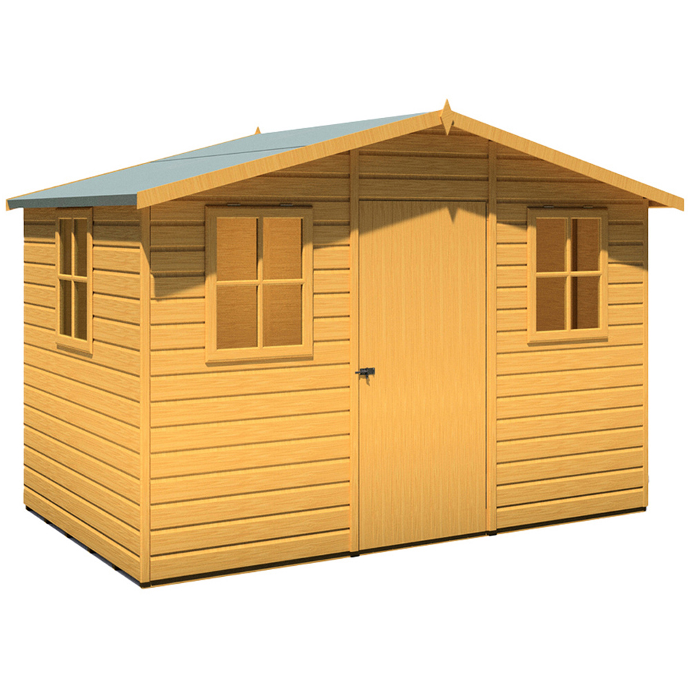 Shire Rothesay 10 x 6ft Shiplap Apex Garden Shed Image 1