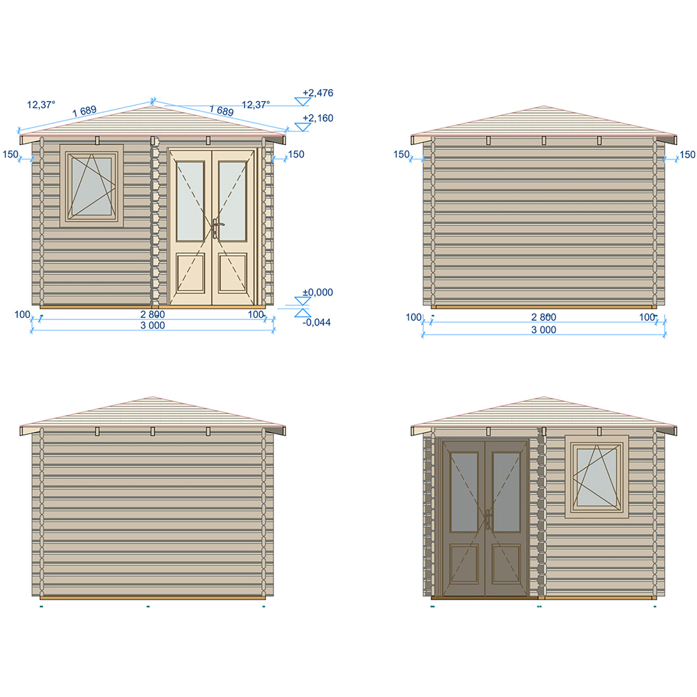 Shire Lukne 9 x 9ft Log Cabin Image 8