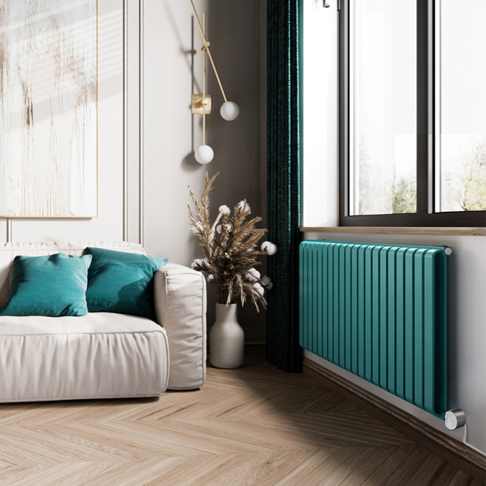 Terma Warp-Room E Wi-Fi Matt Teal Electric Radiator 1500W 630 x 1305mm Image 7