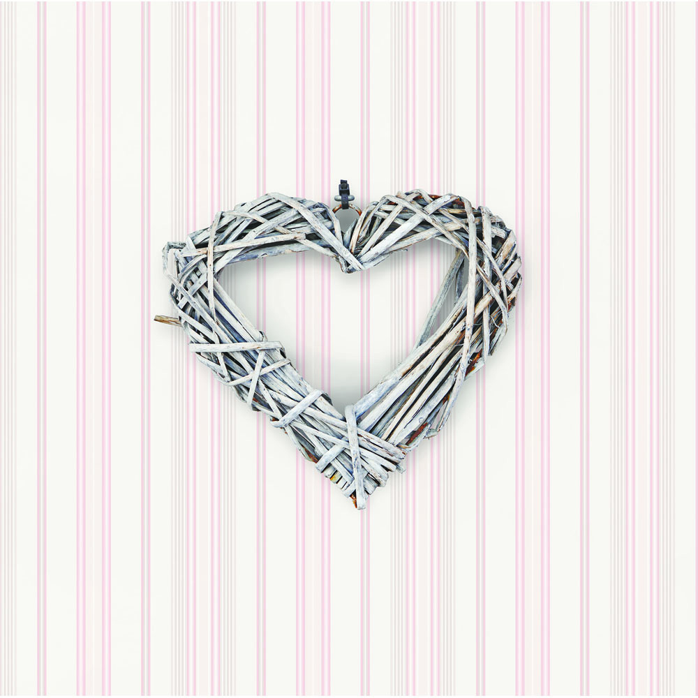Galerie Nostalgie Striped Pink Wallpaper Image 2
