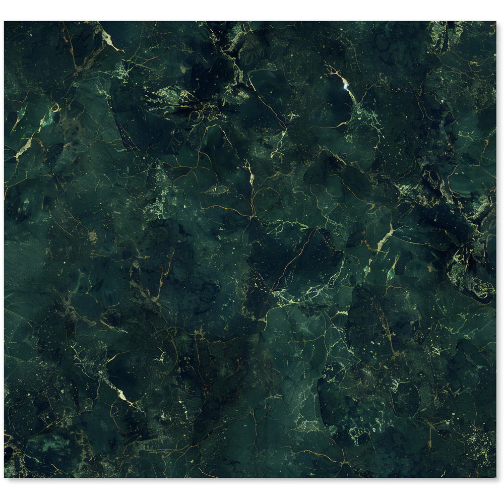 Warren Reed Designer Deep Green Quartz Effect Glass Kitchen Splashback 65 x 70cm Image 2