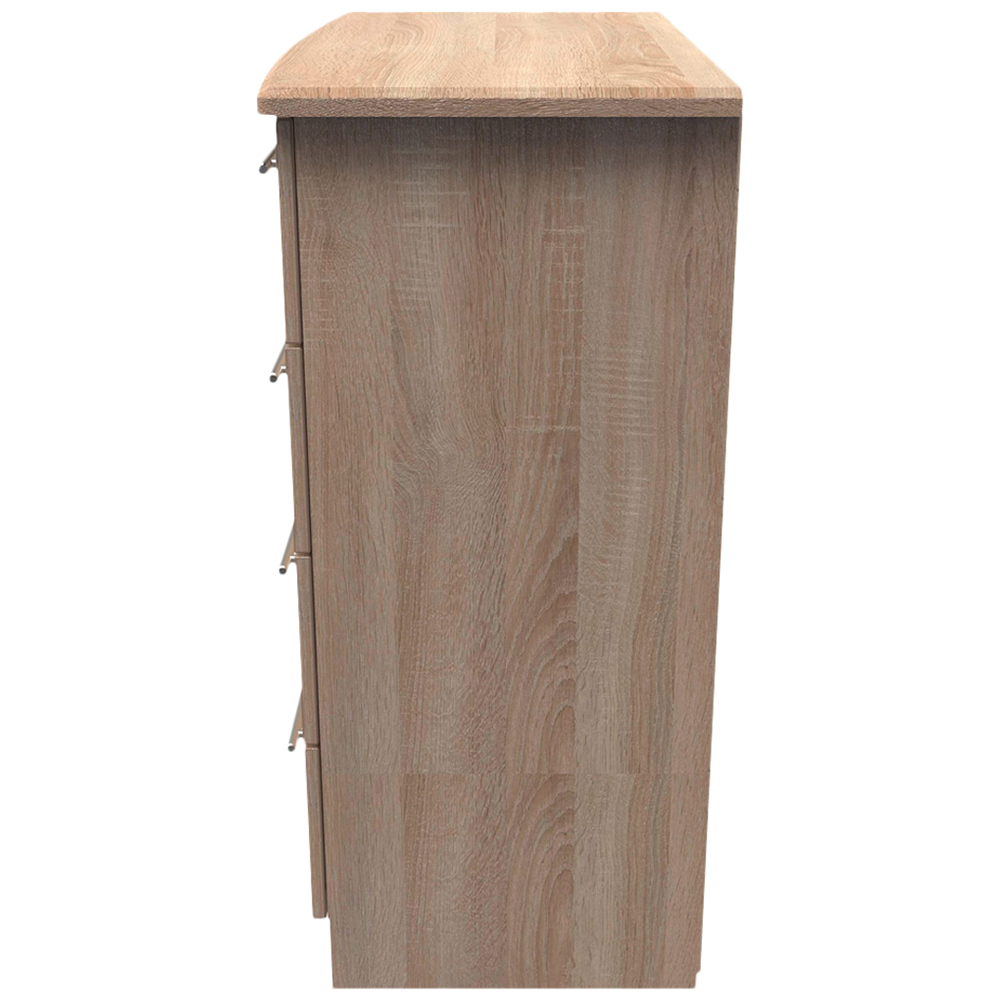 Crowndale Sherwood 4 Drawer Bardolino Oak Chest of Drawers Image 3