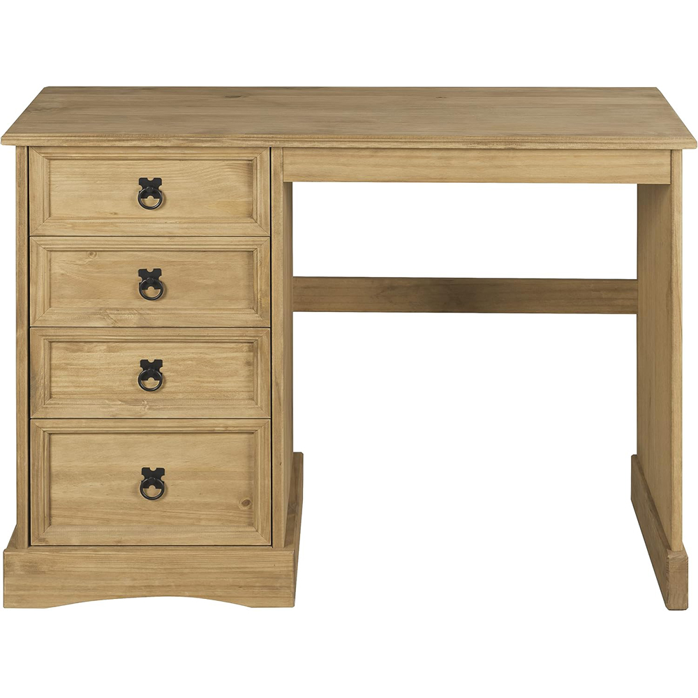 Mews Corona 4 Drawer Waxed Pine Dressing Table Image 3