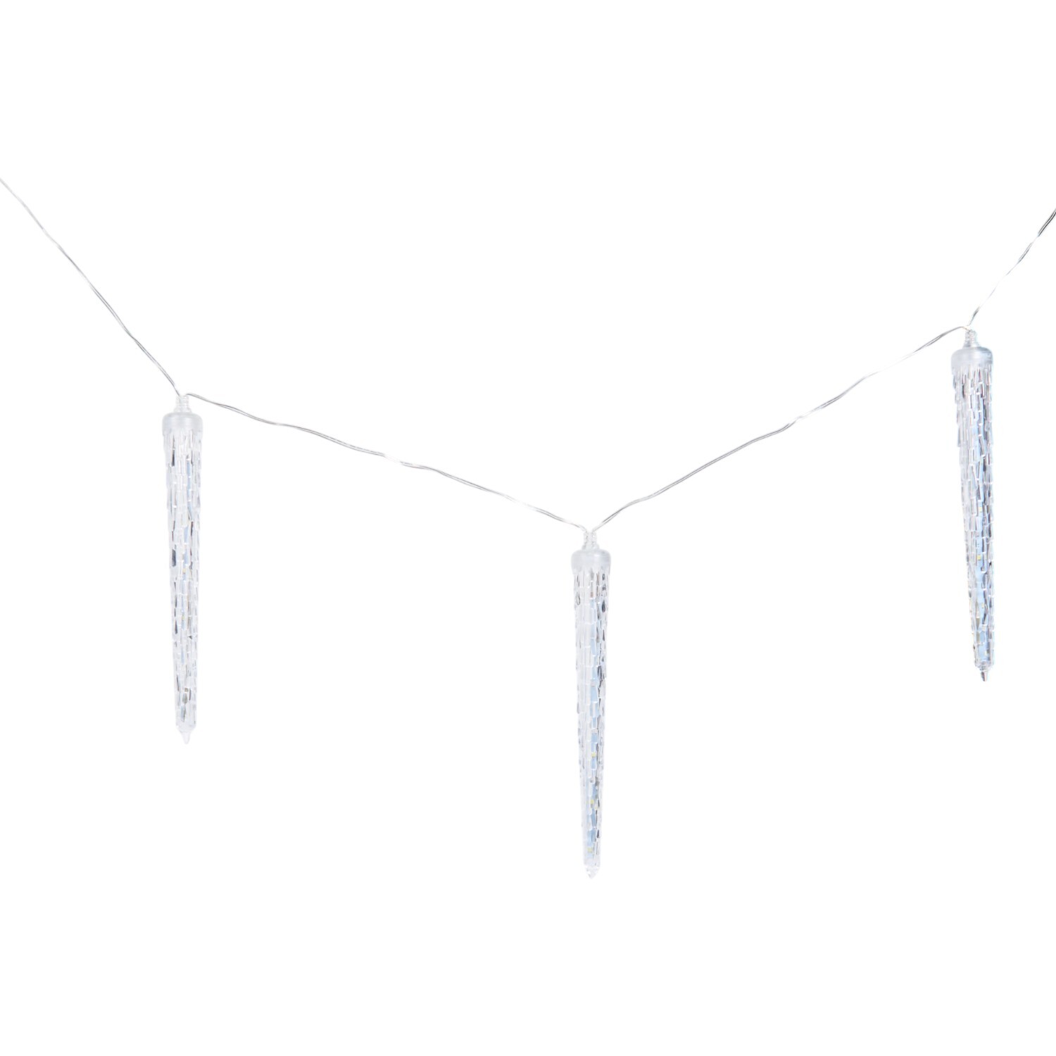 Ice White and Blue Rainfall Light White Image 3