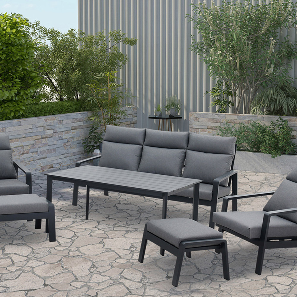 Marseille Lounge Dining Set - Grey Image 2