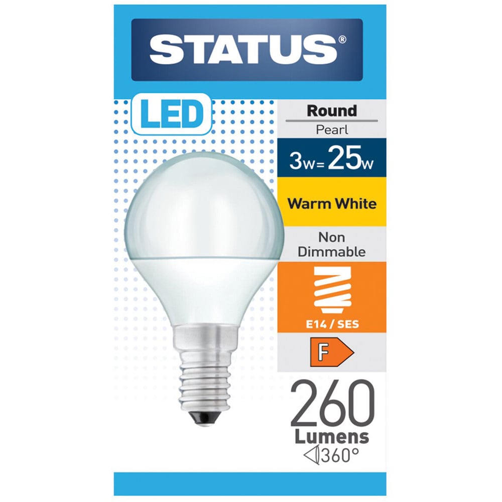 Status 3.0w = 25w LED Round SES Pear Bulb Image