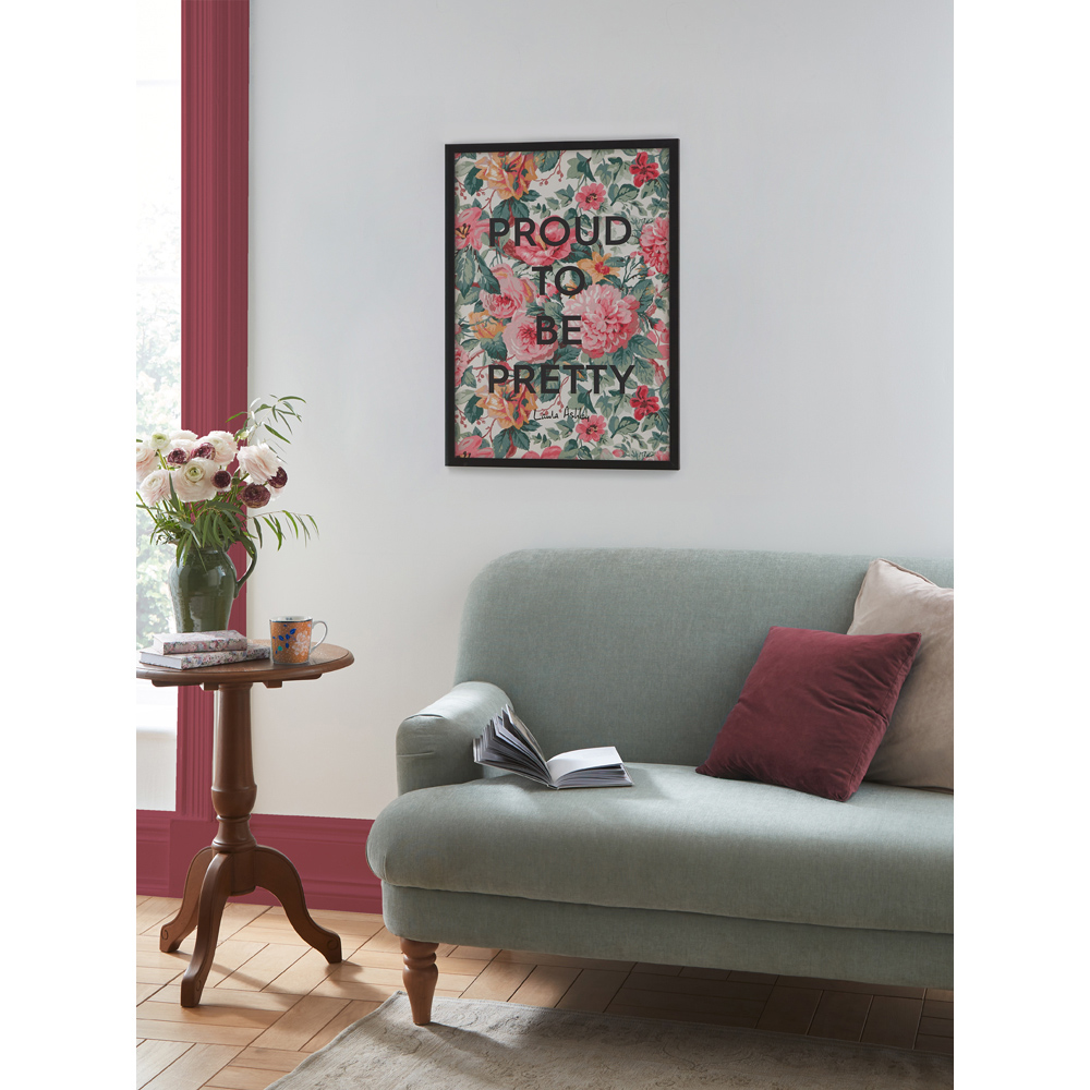 Laura Ashley Aveline Slogan Black Frame Wall Art 70 x 100cm Image 2
