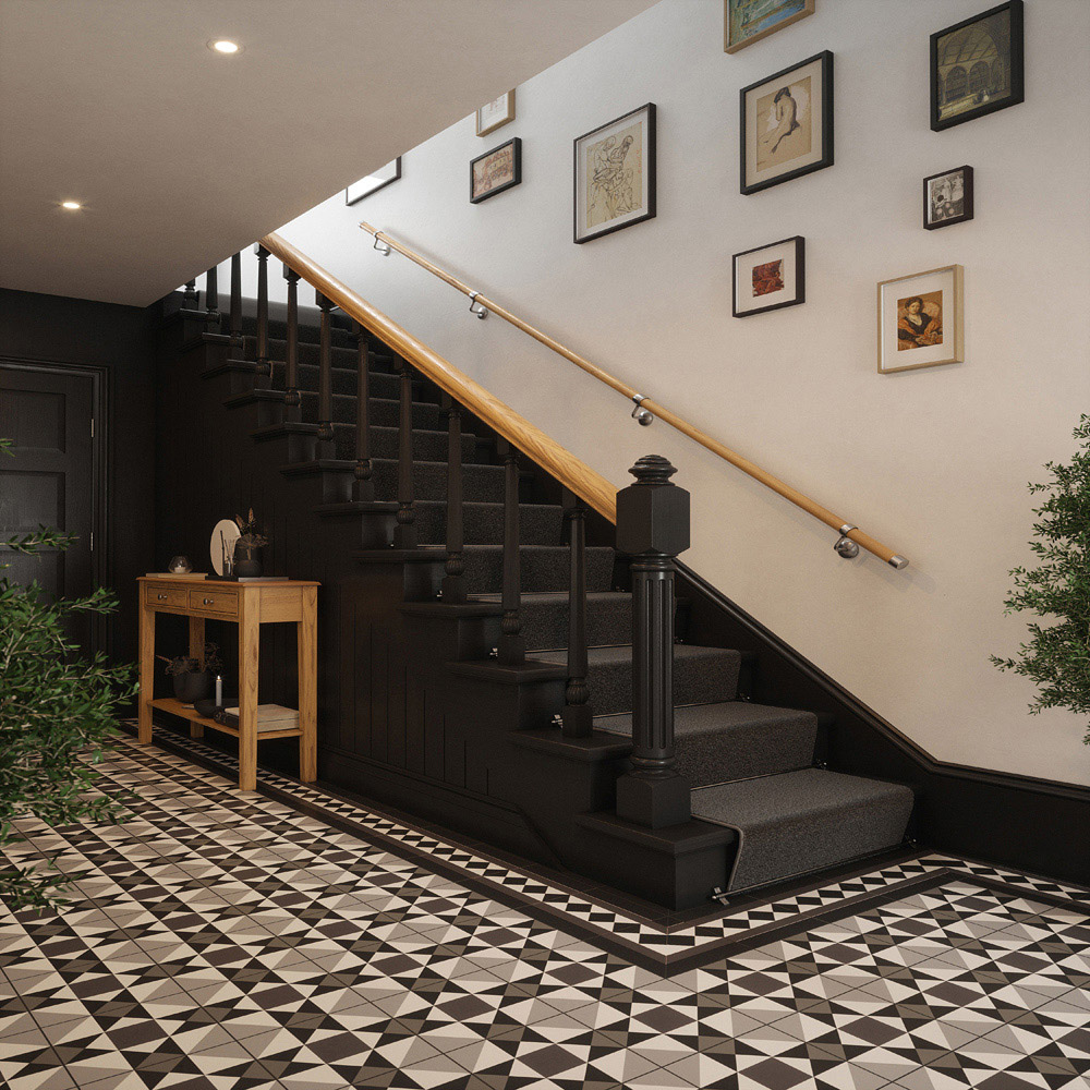 Woodworx Oak Wood Stair Hand Rail Kit 3.6m Image 8