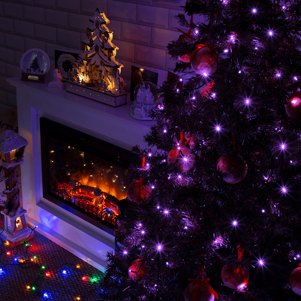 The Christmas Workshop 300 Purple LED String Light Image 4