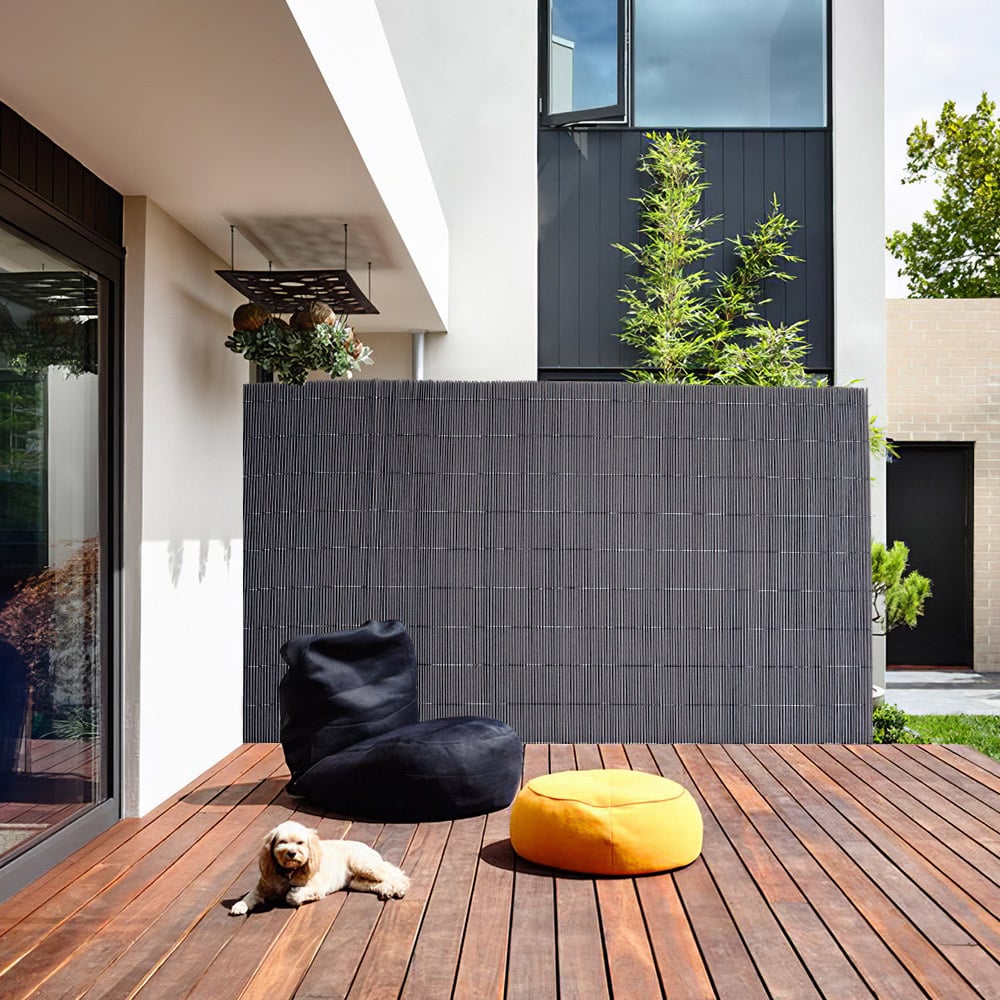 Living and Home 6.5 x 9.8ft Dark Grey Waterproof UV-Resistant Privacy Fence Image 8