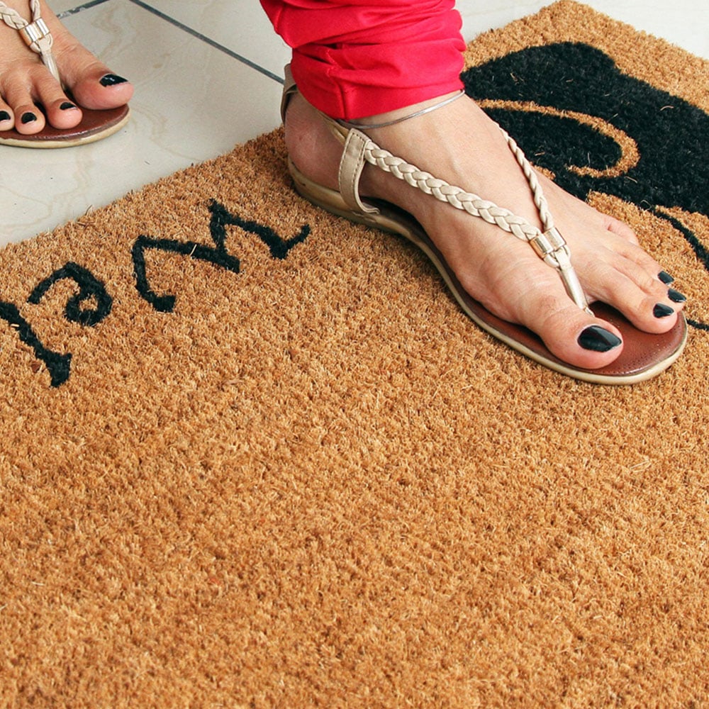 Coco & Coir Meow Romance Coir Door Mat 45 x 75cm Image 6