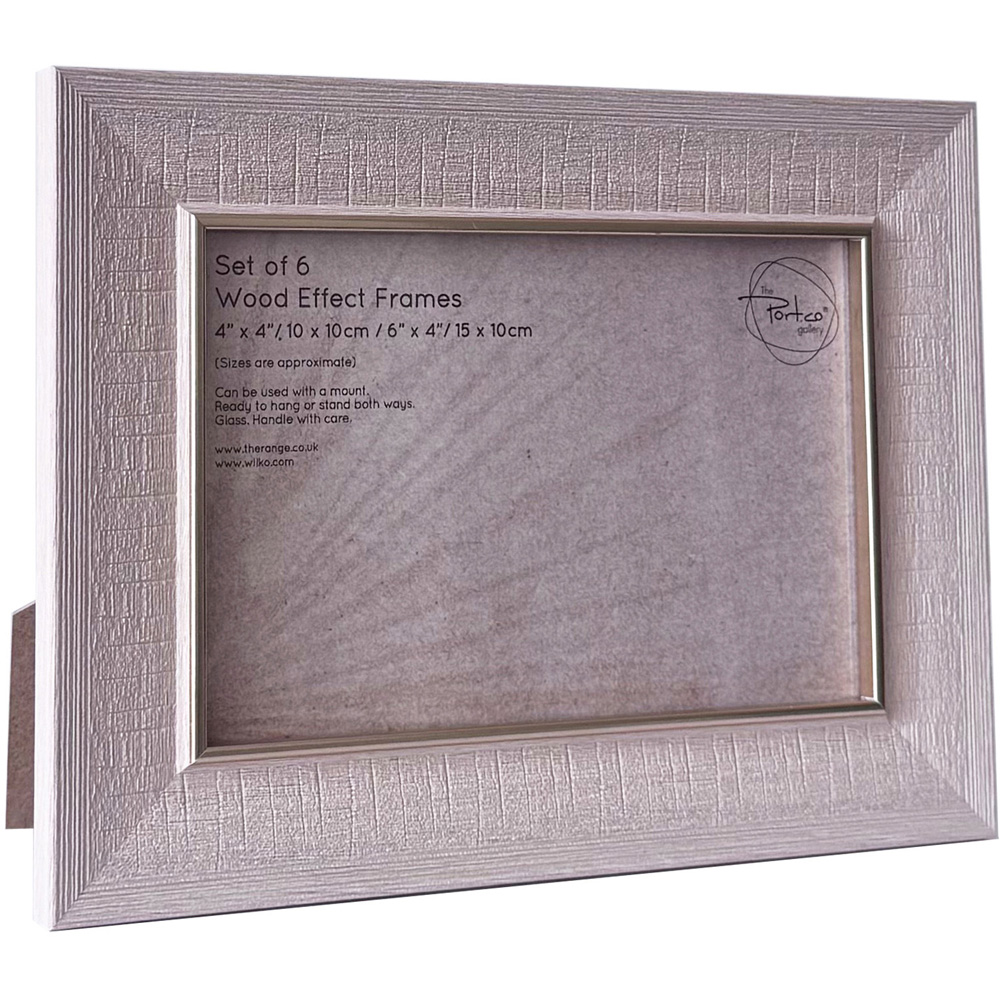 Set of 6 Wood Effect Photo Frames Image 7