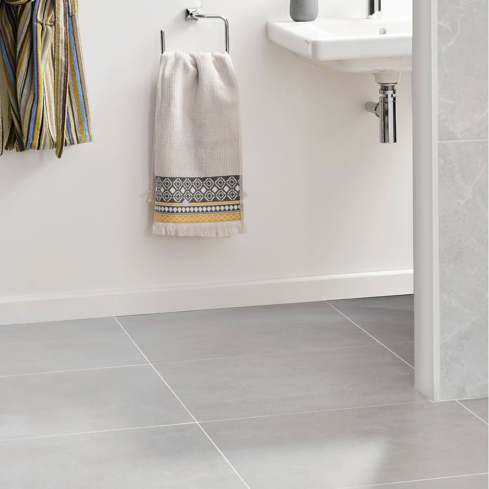 Johnson Tiles Darlington Pearl Floor Tile Sample 605 x 605mm Image 1