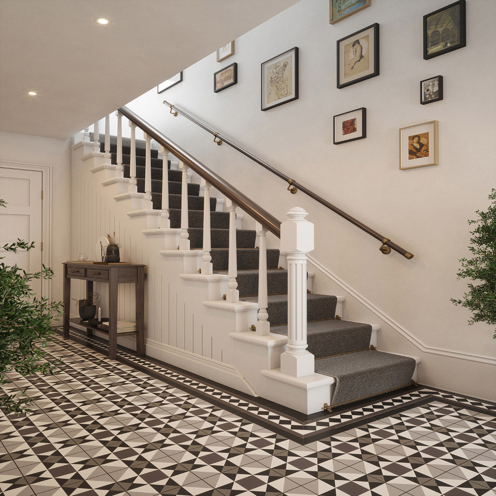 Woodworx Ebony Wood Stair Hand Rail Kit 3.6m Image 8