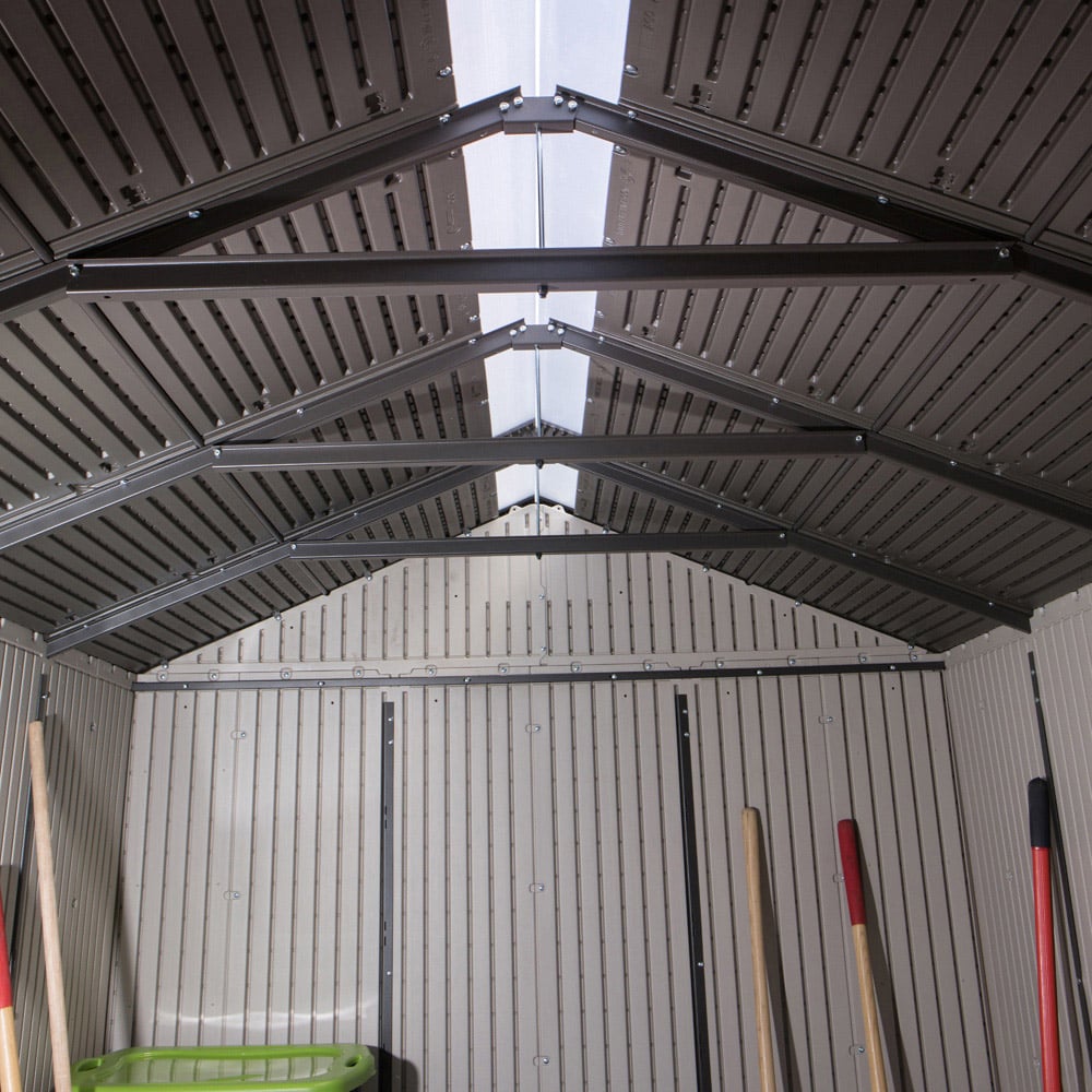 Lifetime Products 7 x 9.5ft Tan Outdoor Storage Shed Image 6