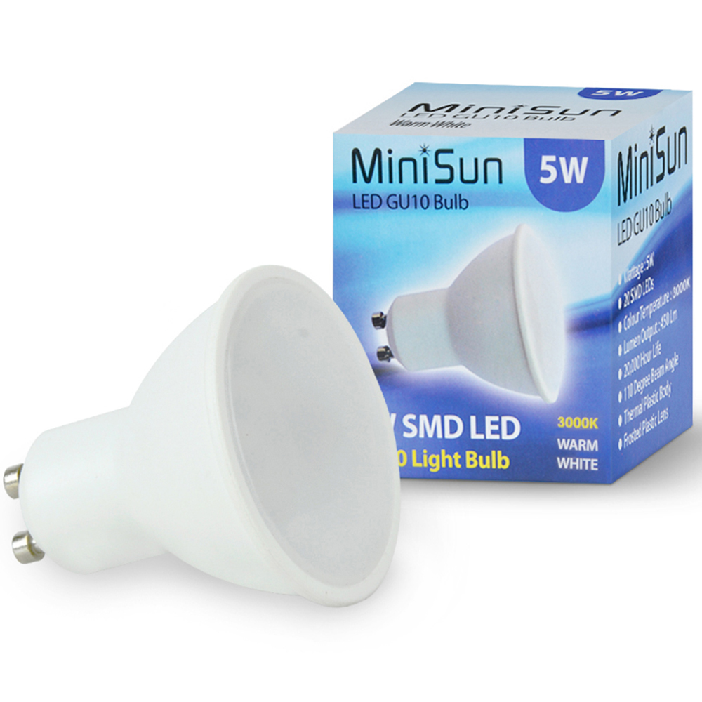 ValueLights White Tiltable Warm White LED Ceiling Downlight 4 Pack Image 2