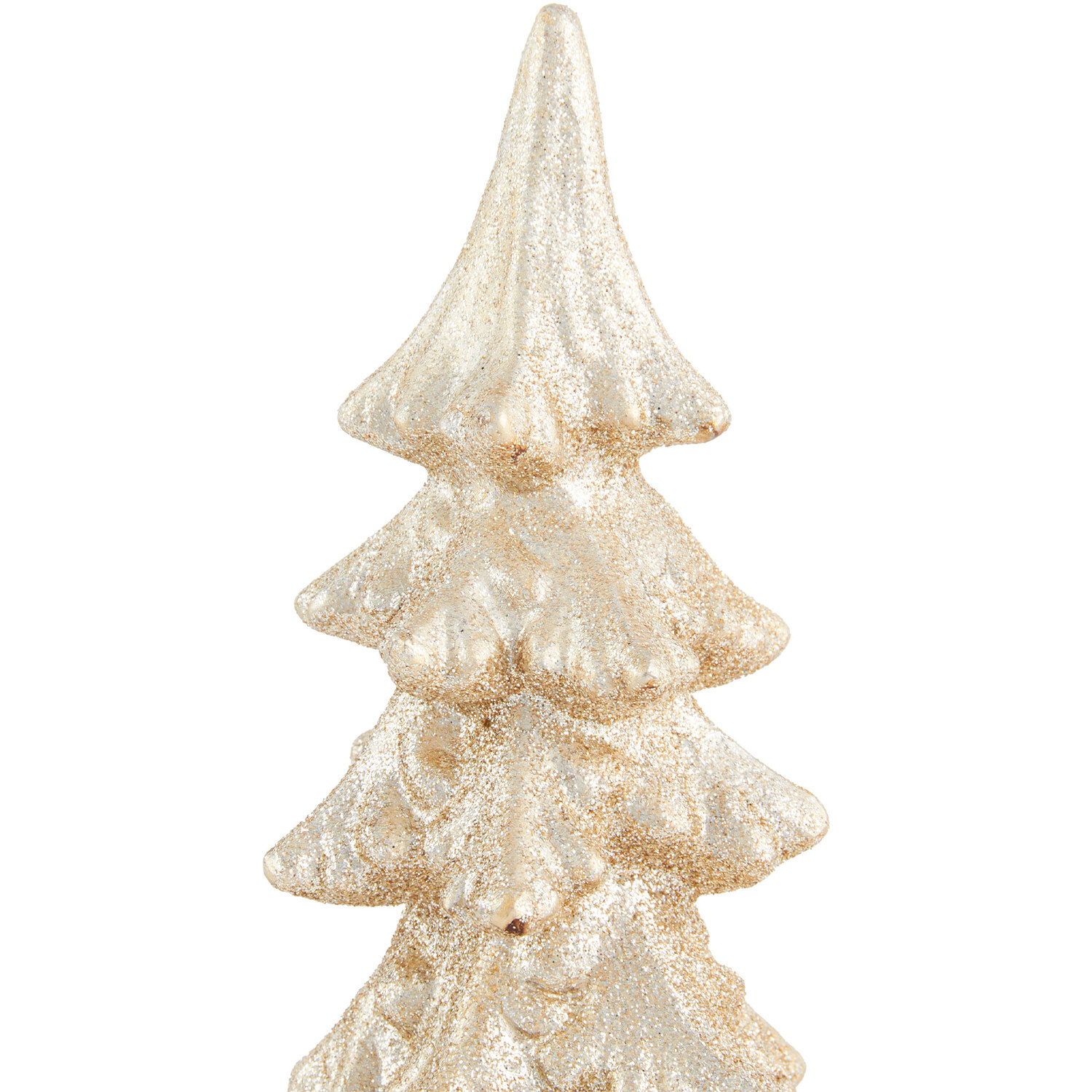 Champagne Glitter Tree Decoration - Gold Image 3