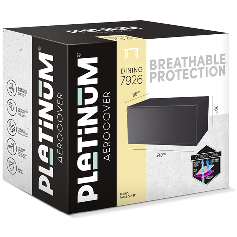 Platinum AeroCover Waterproof Garden Table Cover 70 x 240 x 110cm Image 2
