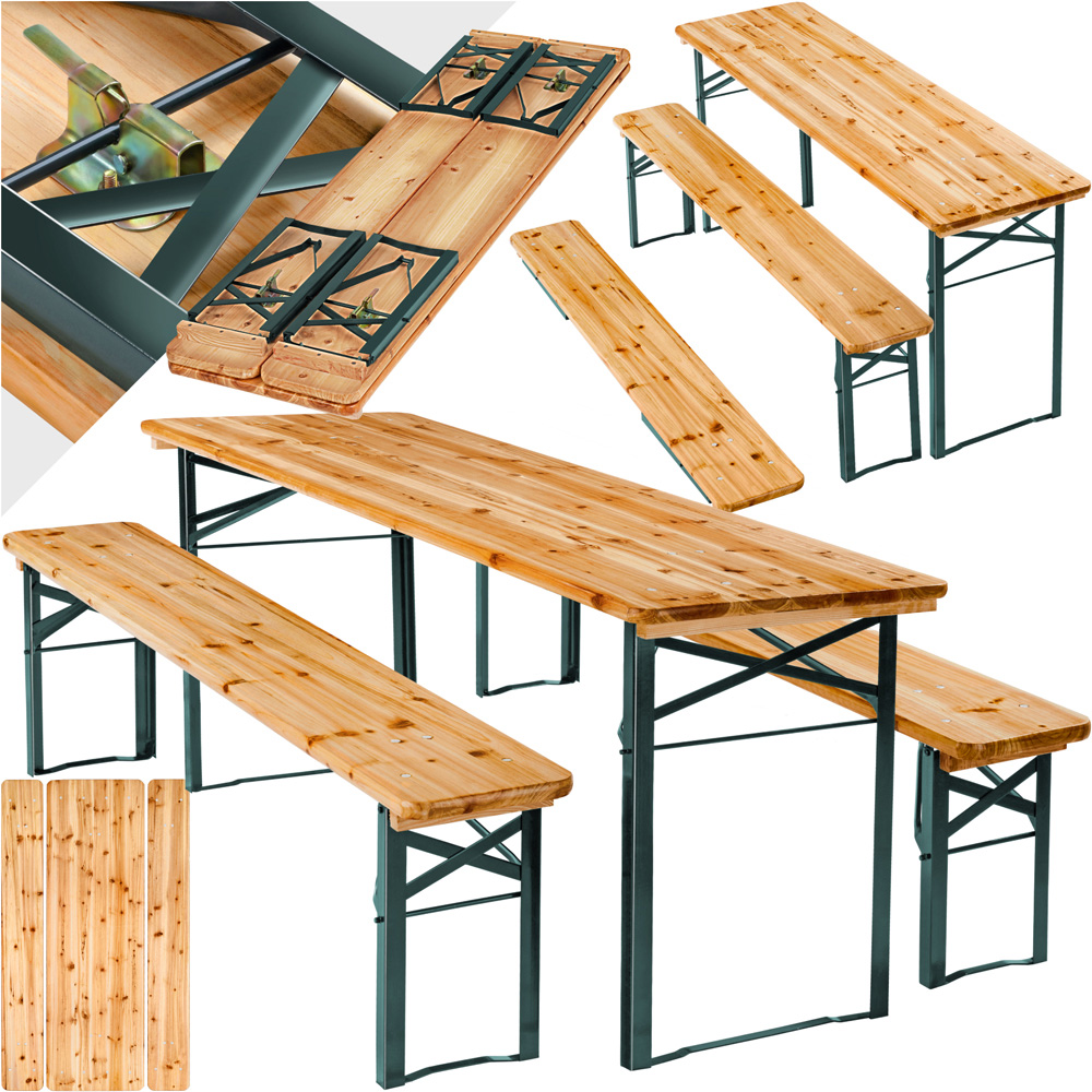 tectake Sissi 8 Seater Foldable Picnic Table and Benches Image 2