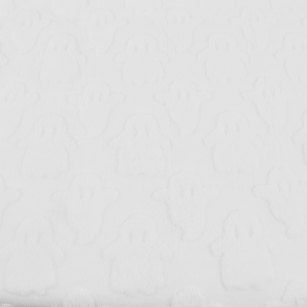 Ghosts Teddy Fleece Throw White Image 2