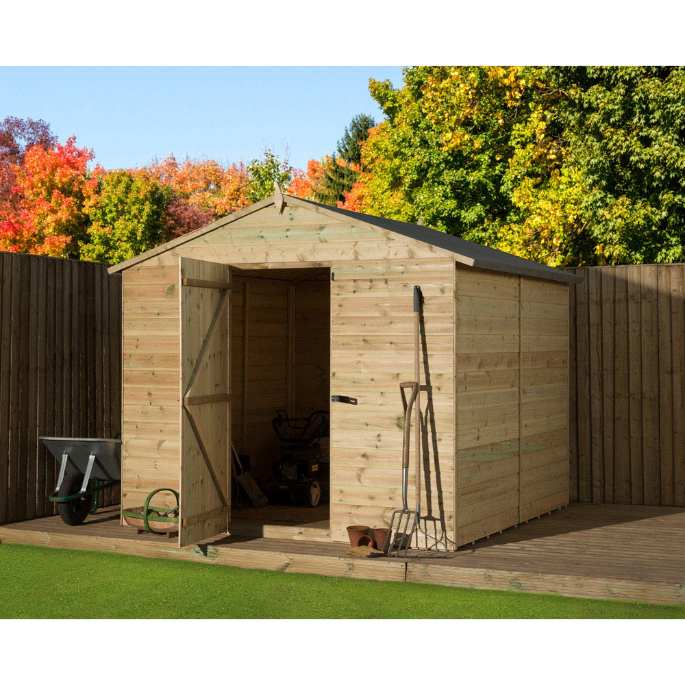 Empire Sheds 9000 8 x 8ft Tongue and Groove Apex Garden Shed Image 3