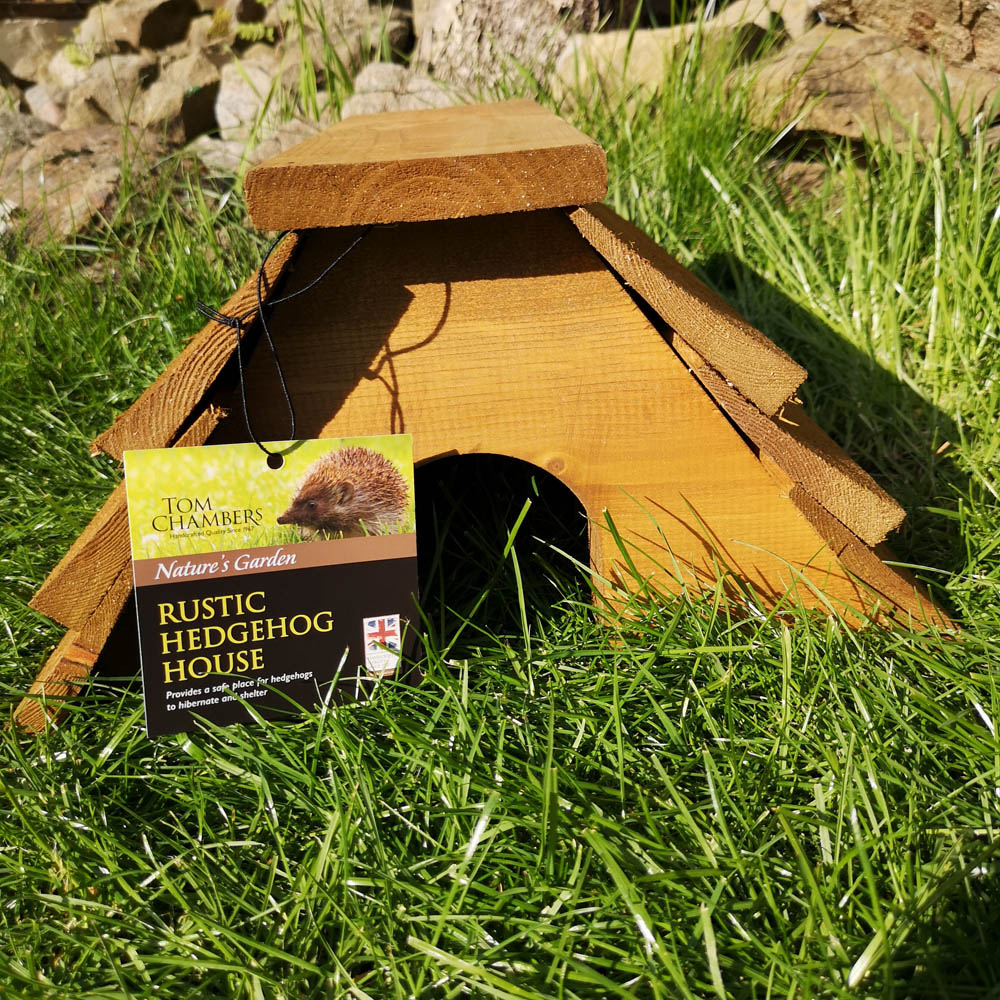 Samuel Alexander Rustic Wooden Hedgehog House Image 4