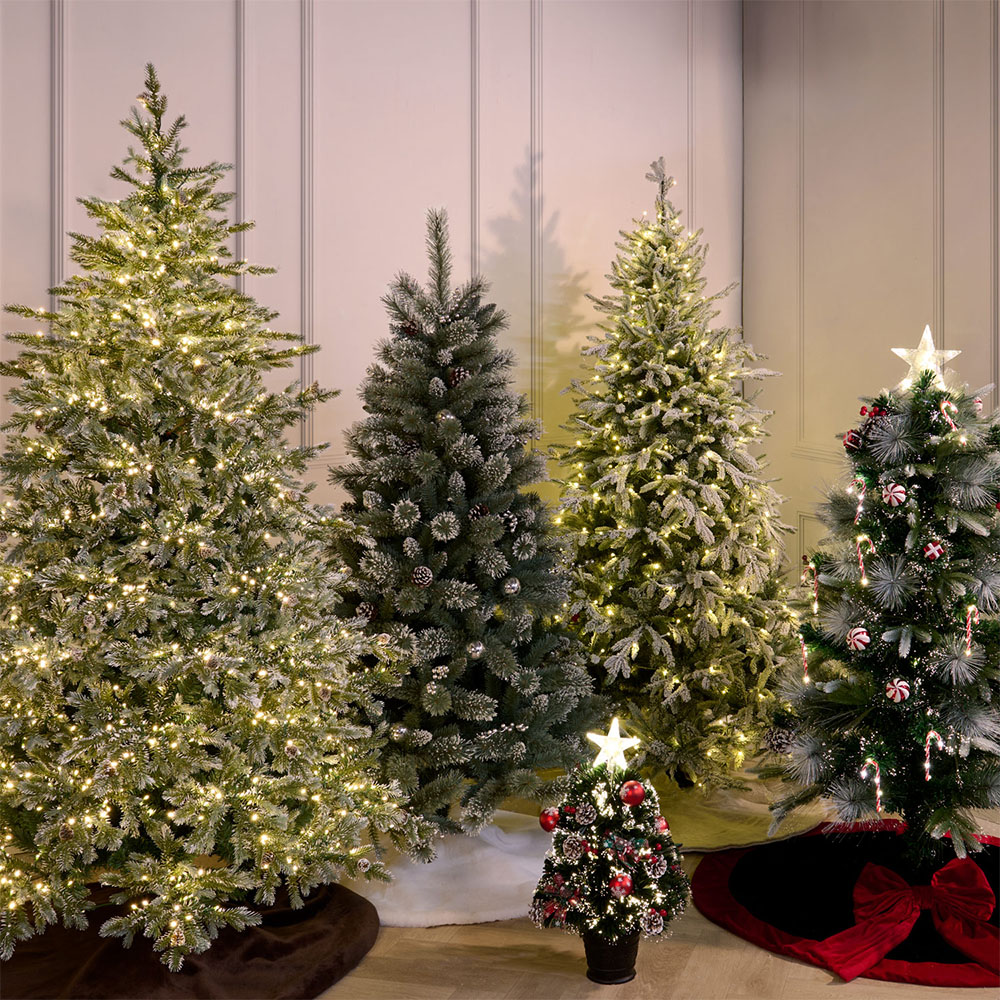 7ft Pre-Lit Fontaine Fir Christmas Tree Image 2