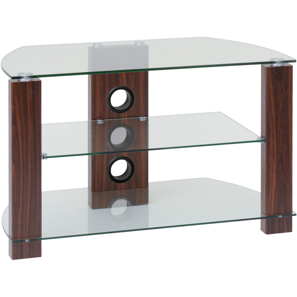 TTAP Vision 2 Shelf Walnut TV Stand 800mm Image 2
