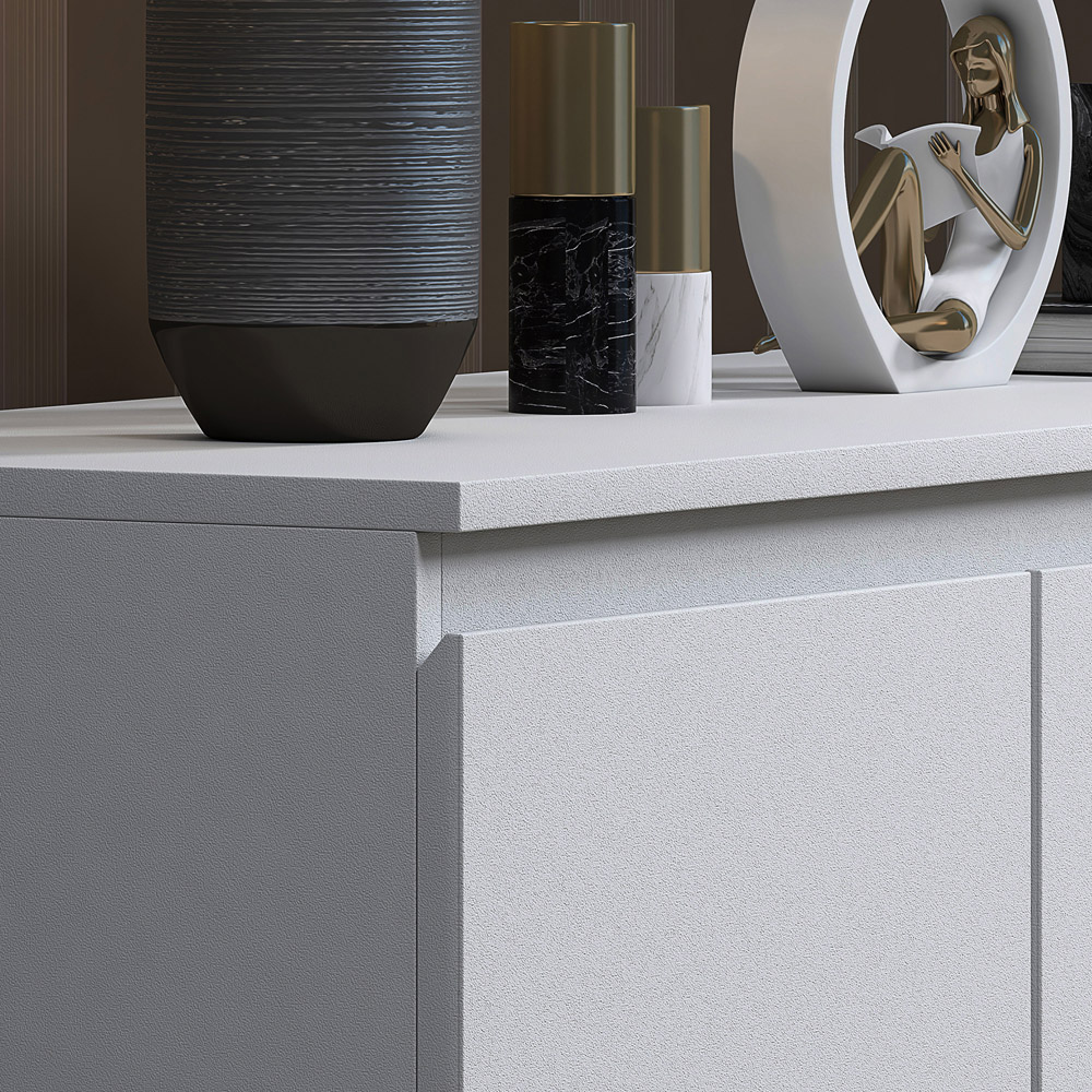 FWStyle Stora Merchant 7 Drawer Matt White Chest of Drawers Image 4