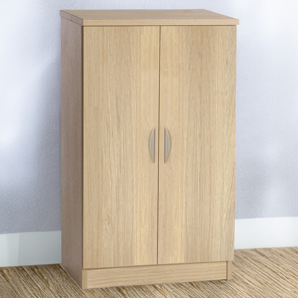 R White Cabinets 2 Door Sandstone Mid Height Cupboard Image 1