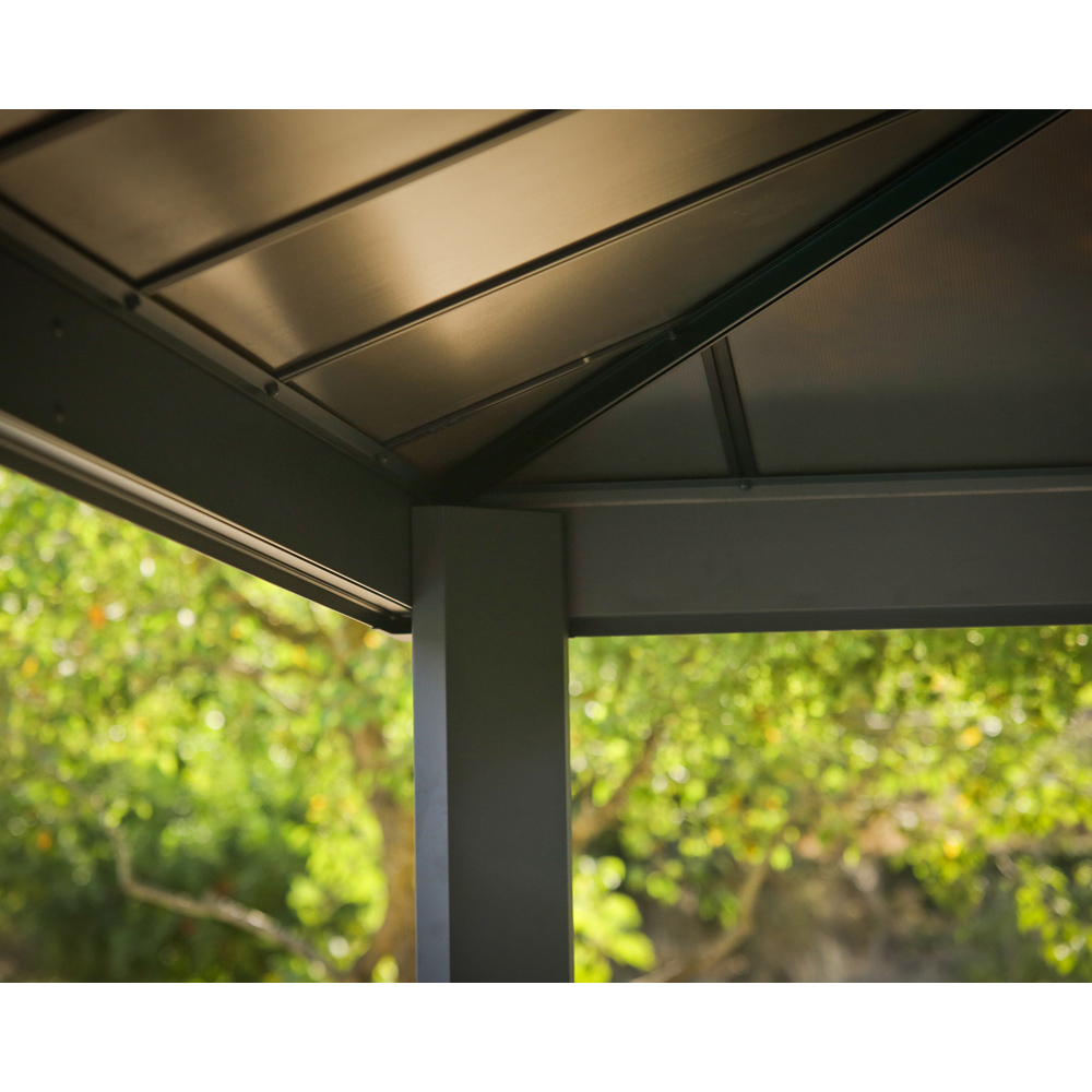 Palram Canopia Dallas 3.6 x 4.2m Grey Gazebo Image 4