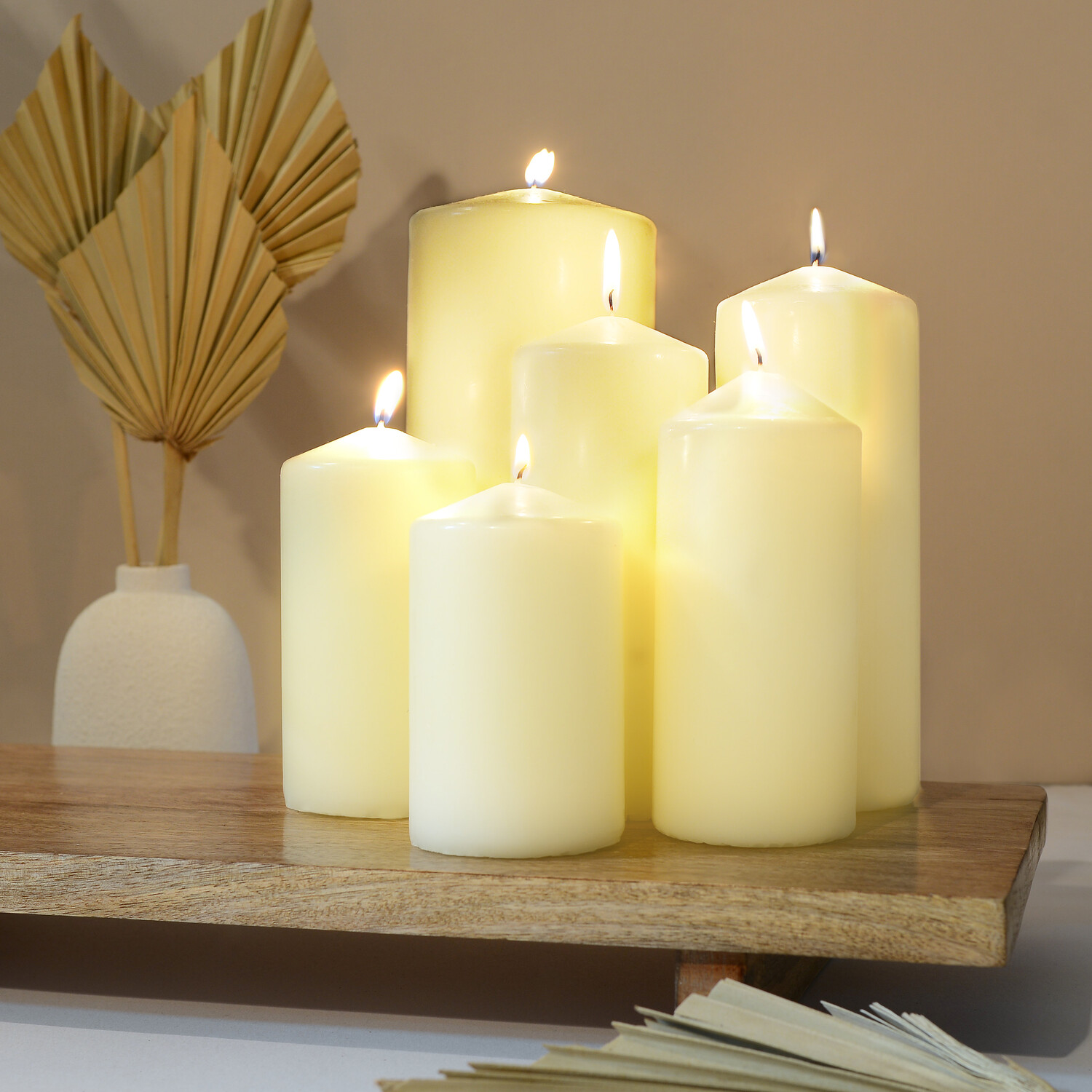 Jonas & James Natural Church Candles 2 Pack Image 2