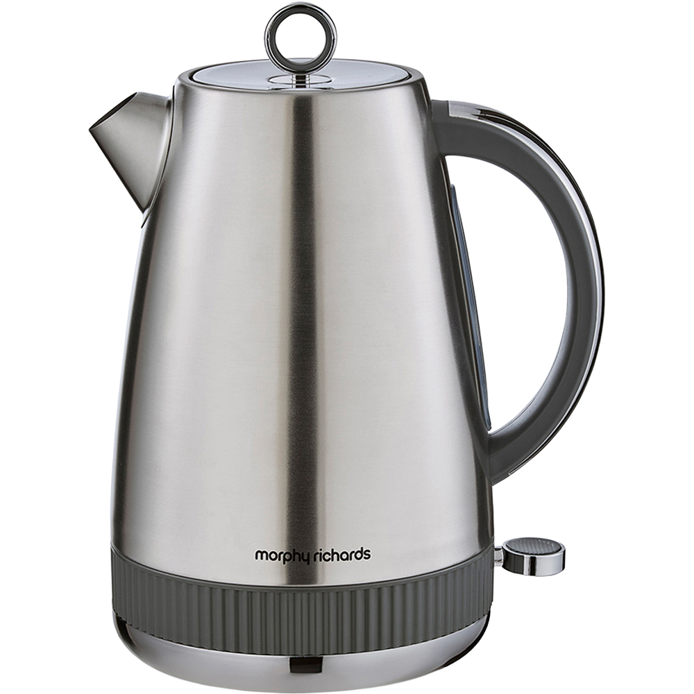 Morphy Richards Mexborough 102902 Grey Trim Stainless Steel 1.7L Kettle Image 3