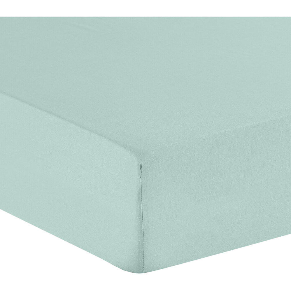 My Home Double Duck Egg Polycotton Fitted Sheet Image