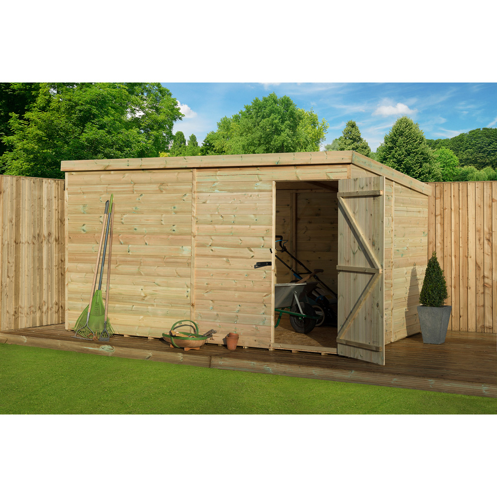 Empire Sheds 1000 8 x 8ft Tongue and Groove Pent Garden Shed Image 4