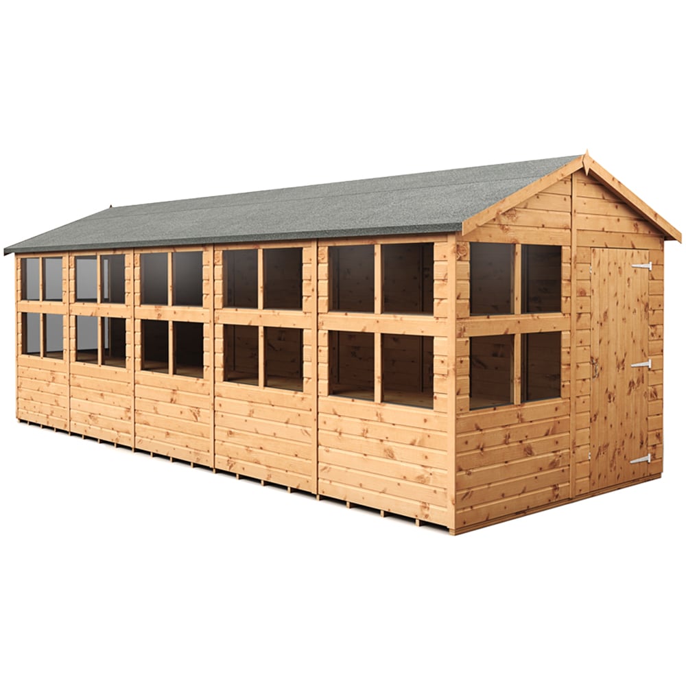 Empire Sheds 8 x 20ft Tongue and Groove Potting Apex Garden Shed Image 1