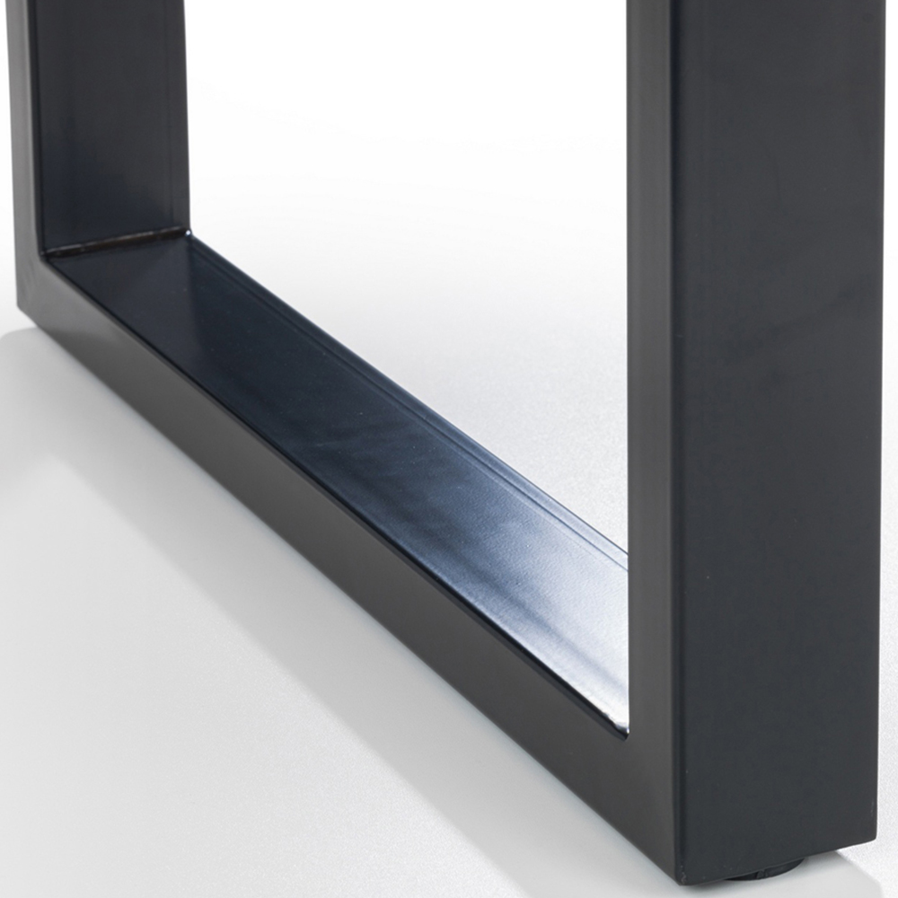 Julian Bowen Berwick 6 Seater Rectangular Dining Set Charcoal Image 6