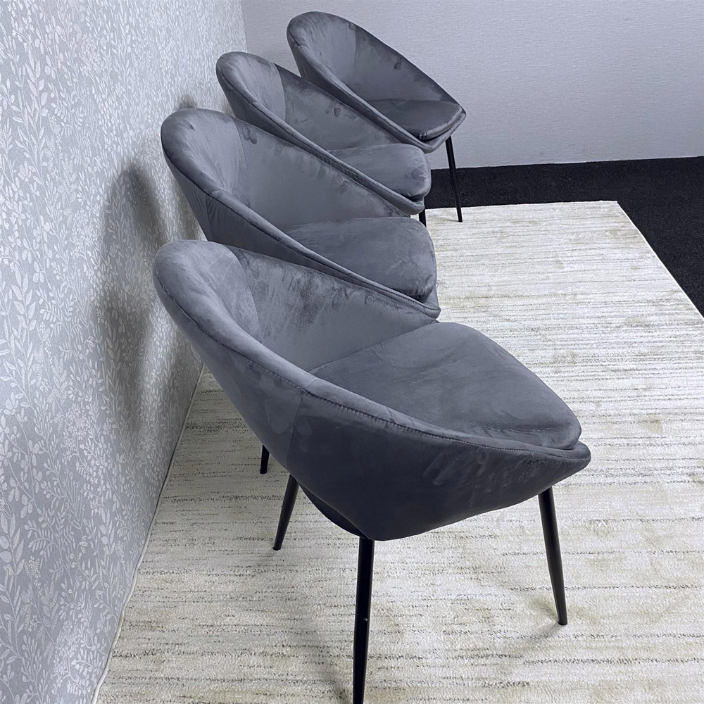 Kosy Koala 4 Seater Rustic Wooden Dining Set Grey Image 3