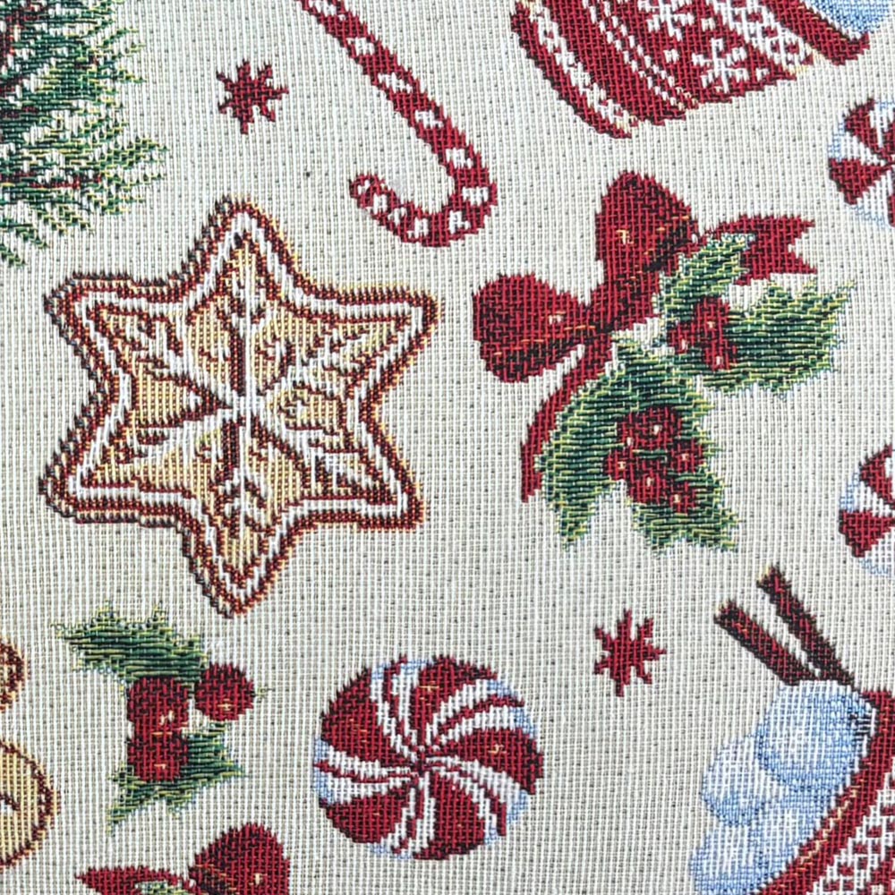 Gingerbread Candy Tapestry Cushion Image 3