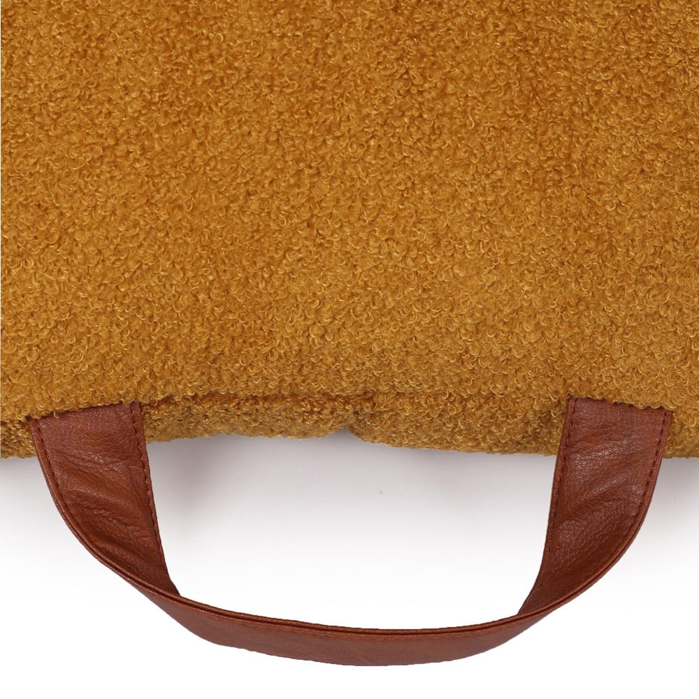 Kaikoo Boucle Triangle Bean Bag with PVC Handle Image 6