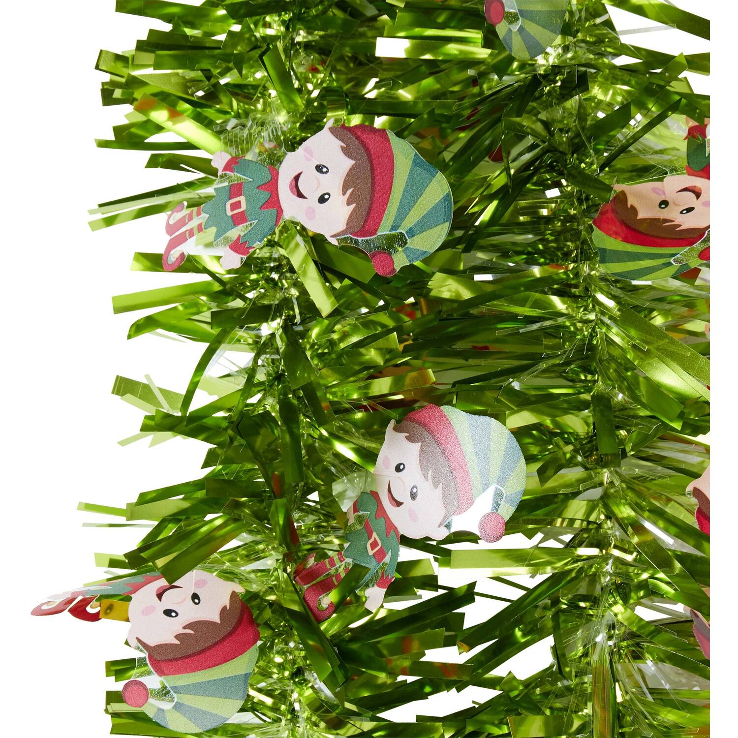 Christmas Elf Tinsel - Green Image 3