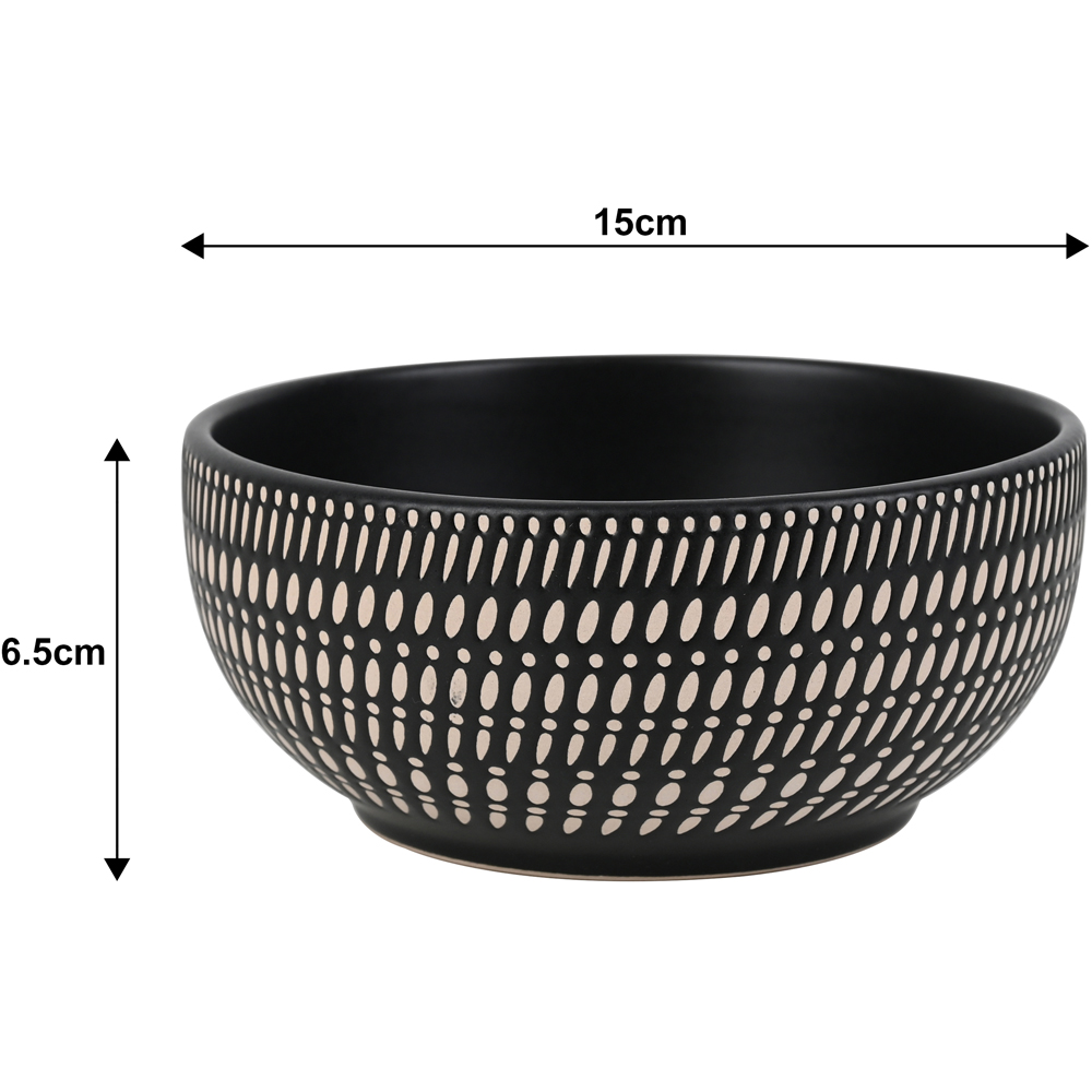 Waterside Black Pad Print 16 Piece Dinner Set Image 6