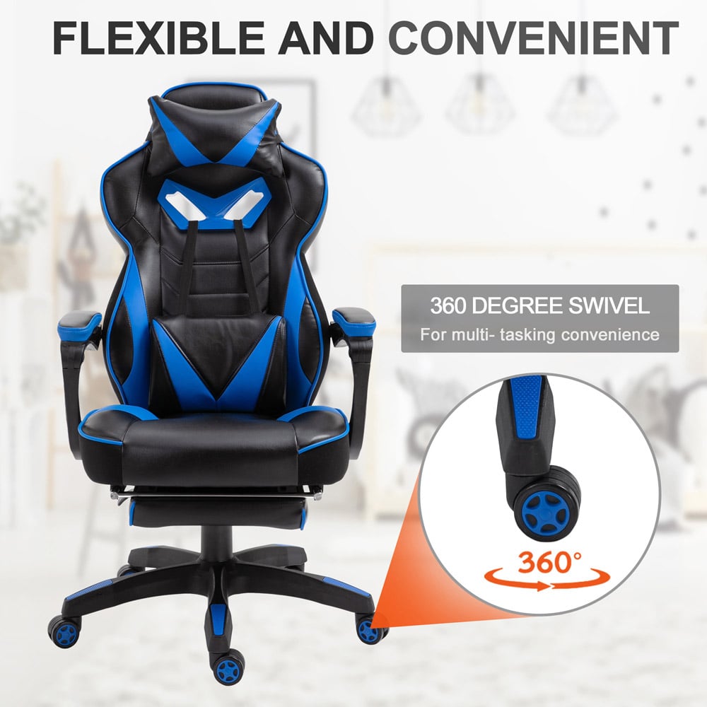 Portland Blue Racing Gaming Chair Image 5