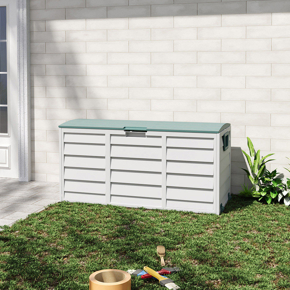 Living and Home 290L Green Top Garden Storage Box Image 2