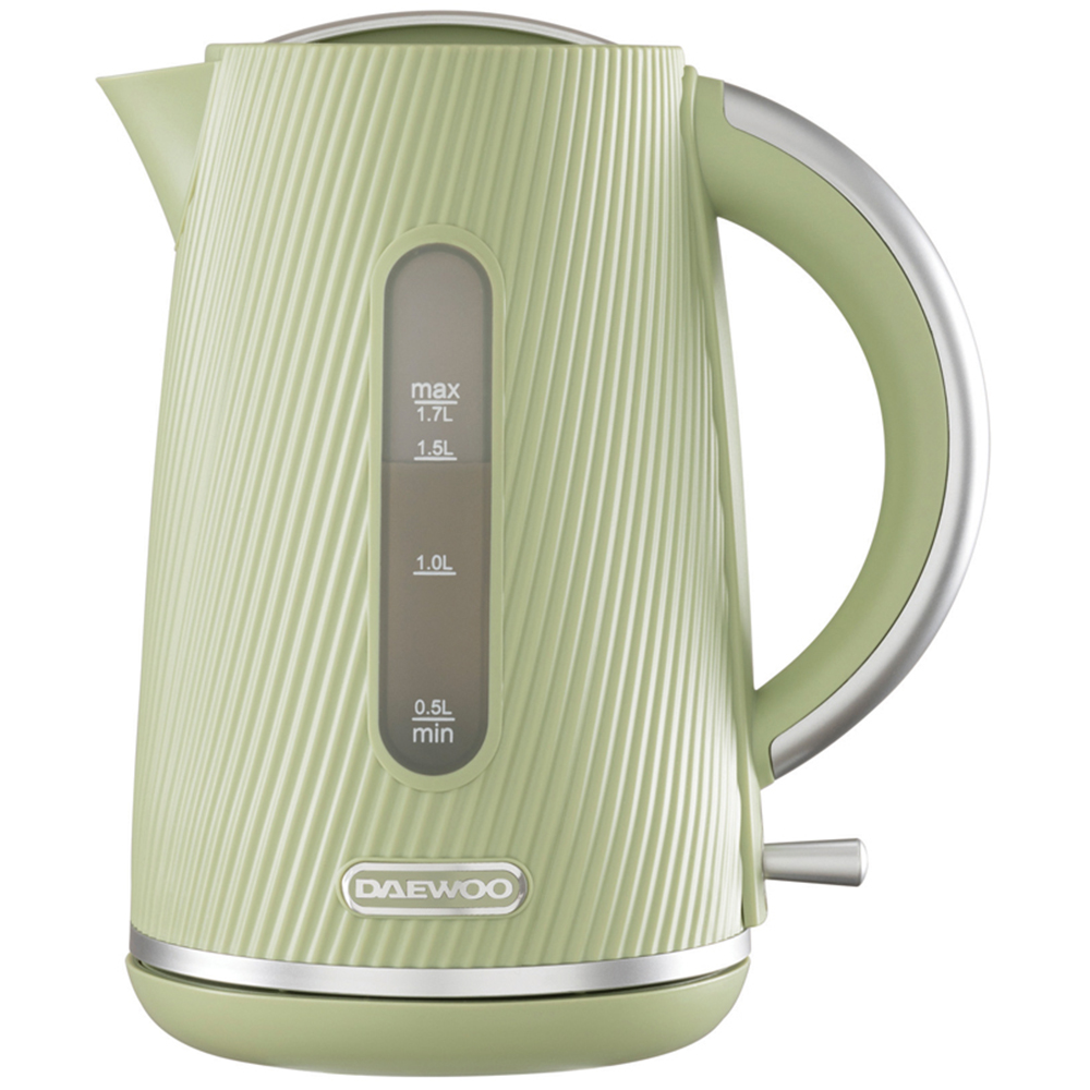 Daewoo SDA2774 Cascade 1.7L Sage Textured Design Kettle Image 1