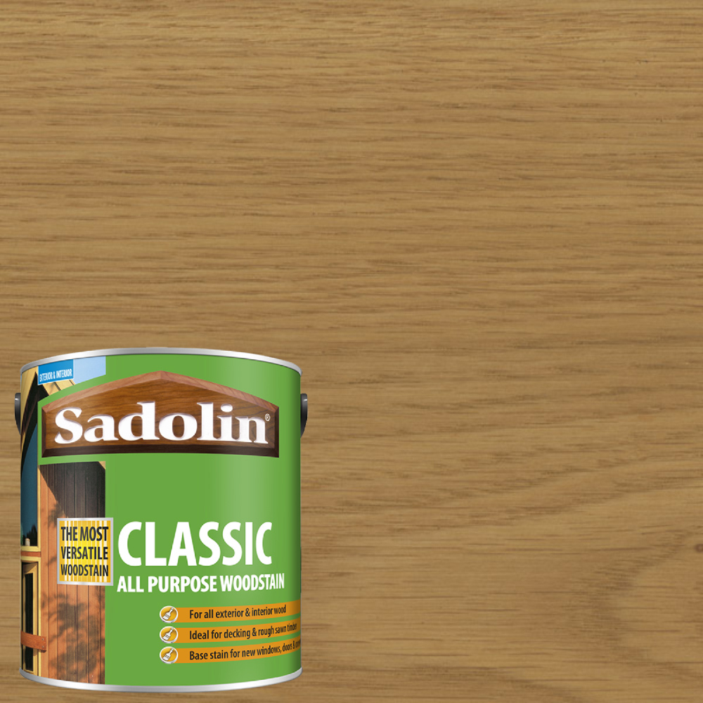 Sadolin Classic Light Oak All Purpose Matt Finish Woodstain 2.5L Image 4